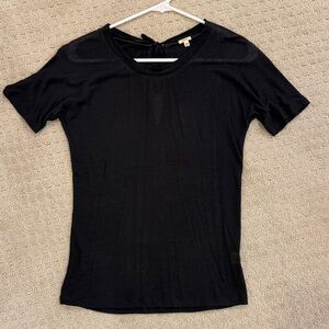 J. Crew Classic Black Short Sleeve Top